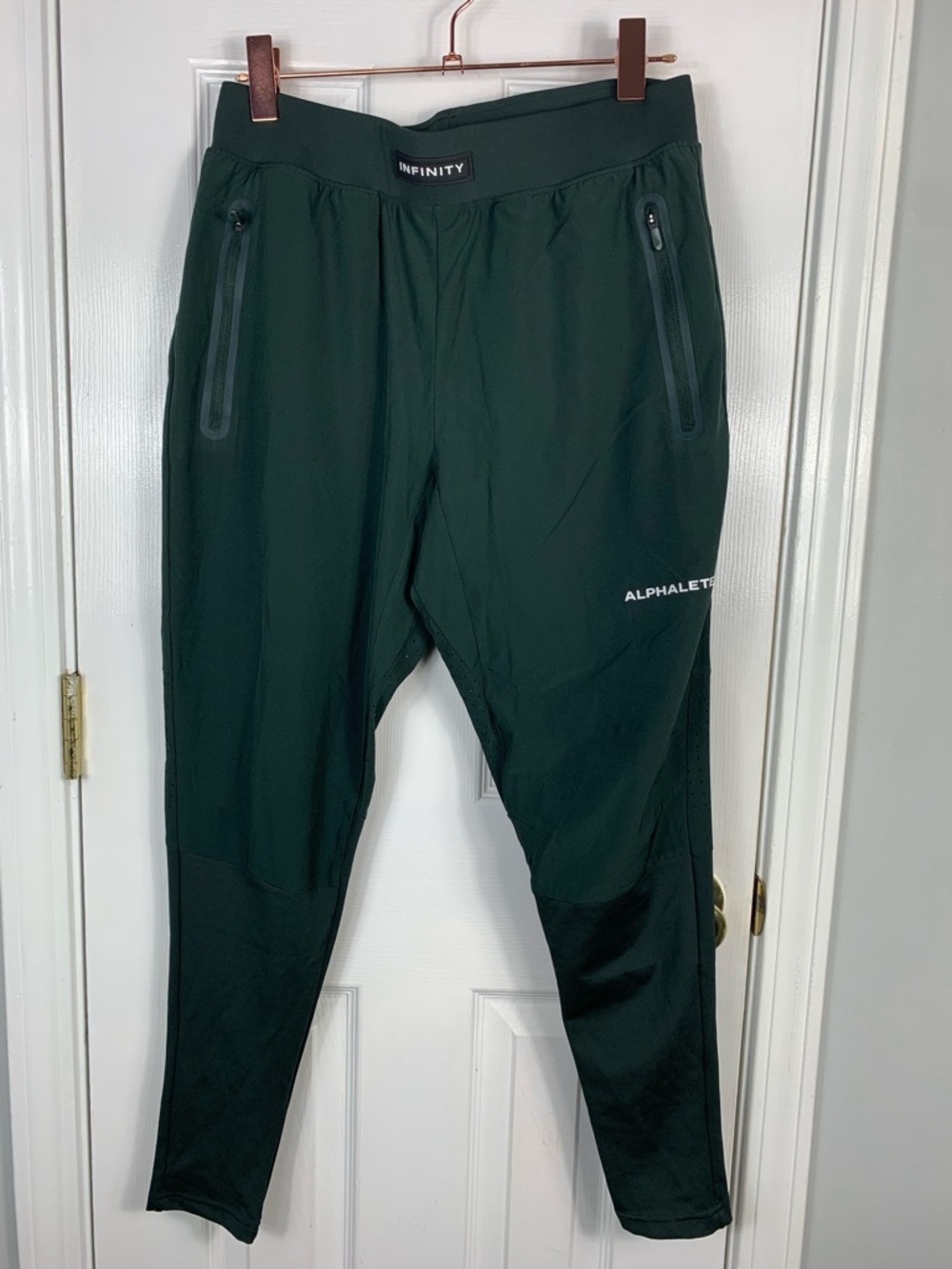 Alphalete Mens Size Medium Green Infinity Athletic Joggers